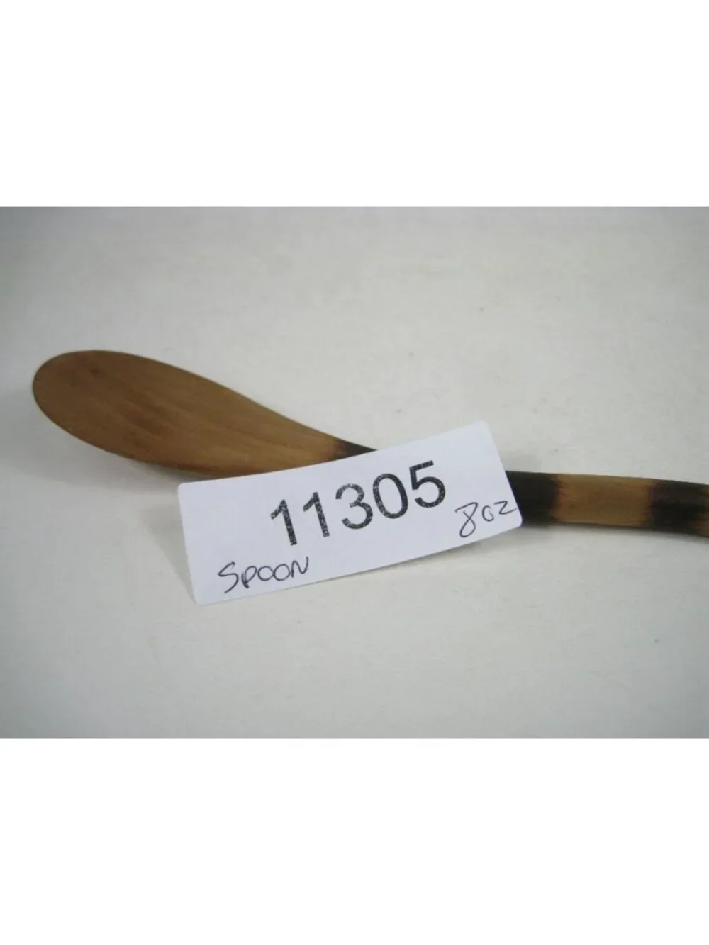Handcrafted Wooden Spoon Burned Stripe Natural Finish Kitchen Tool Utensil 7 in